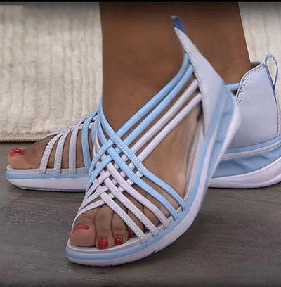 Barbara - Schicke Bequeme Damen Keilsandalen