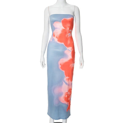 Sommara™ – Elegantes schulterfreies Maxi Kleid
