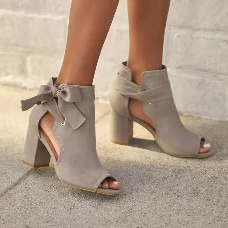 Reese - Schicke Blockabsatz Schleife Damen Schuhe