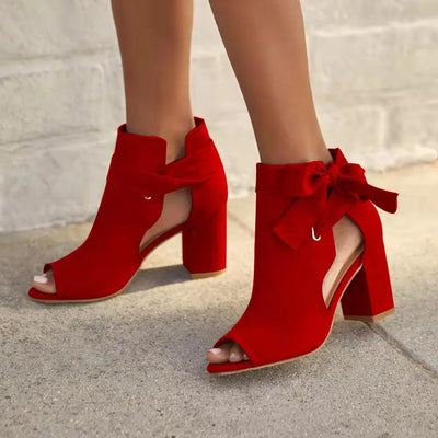 Reese - Schicke Blockabsatz Schleife Damen Schuhe