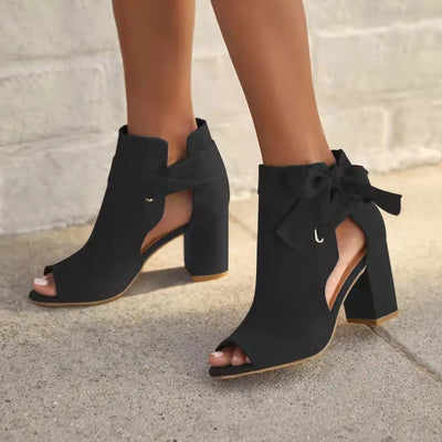 Reese - Schicke Blockabsatz Schleife Damen Schuhe