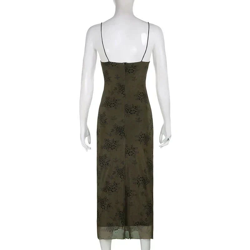 Bianca® | Vintage-Spitzenkleid mit Blumenmuster und transparentem Overlay