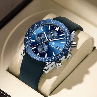van Baerle® - Strahlendes Datum Chronograph Uhr