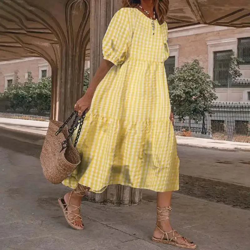 Blumiges Midikleid mit Volants | Luftig & Feminin | Ideal für den Sommer