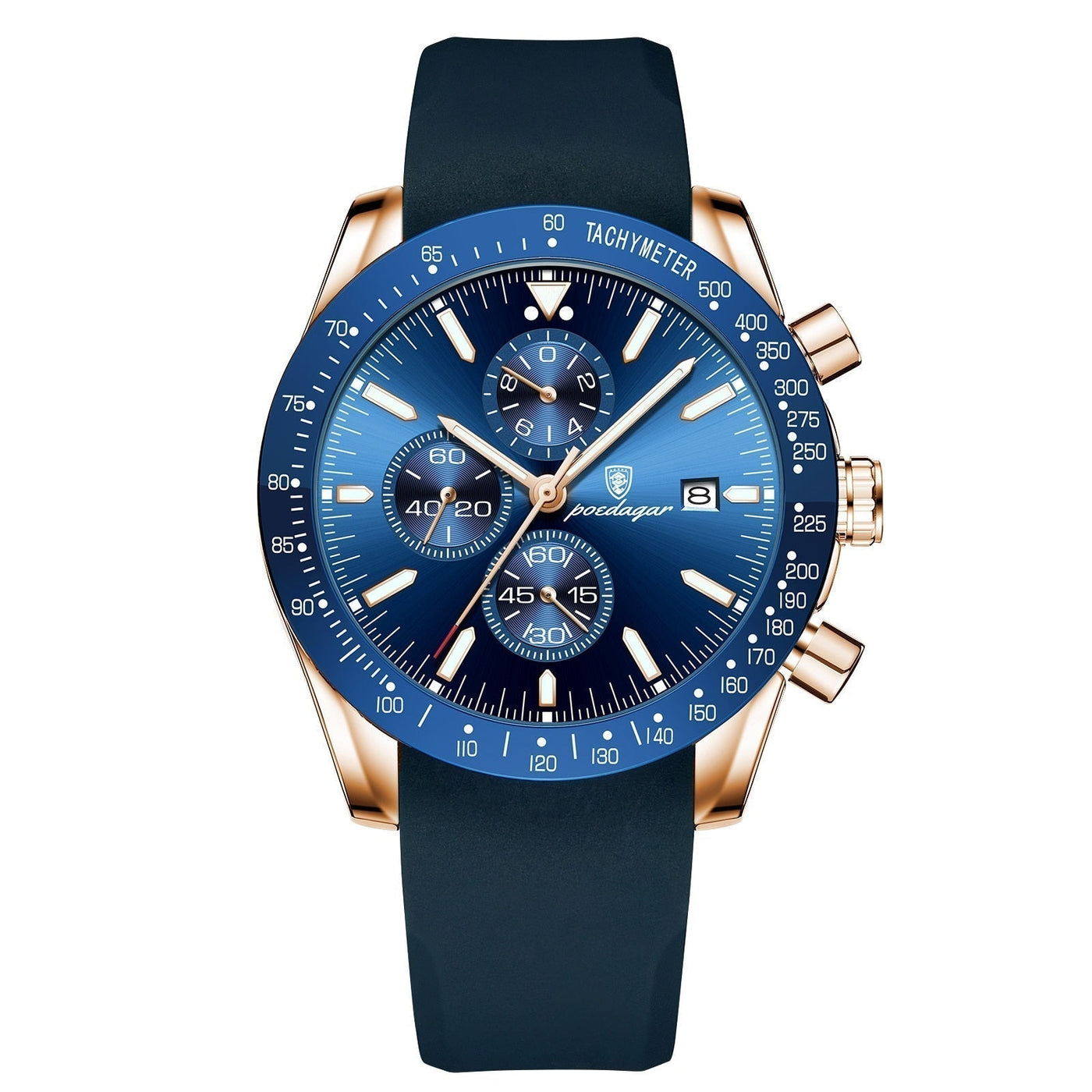 van Baerle® - Strahlendes Datum Chronograph Uhr