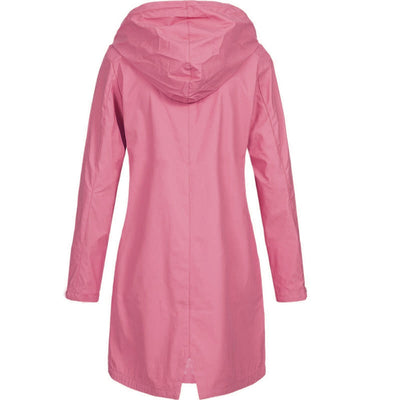 Wasserdichte Damen Regenjacke mit Kapuze – Leichter Mantel für Outdoor-Aktivitäten