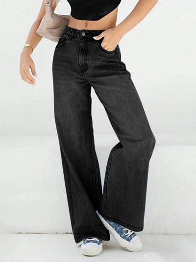 Damen Baggy Jeans | Hohe Taille