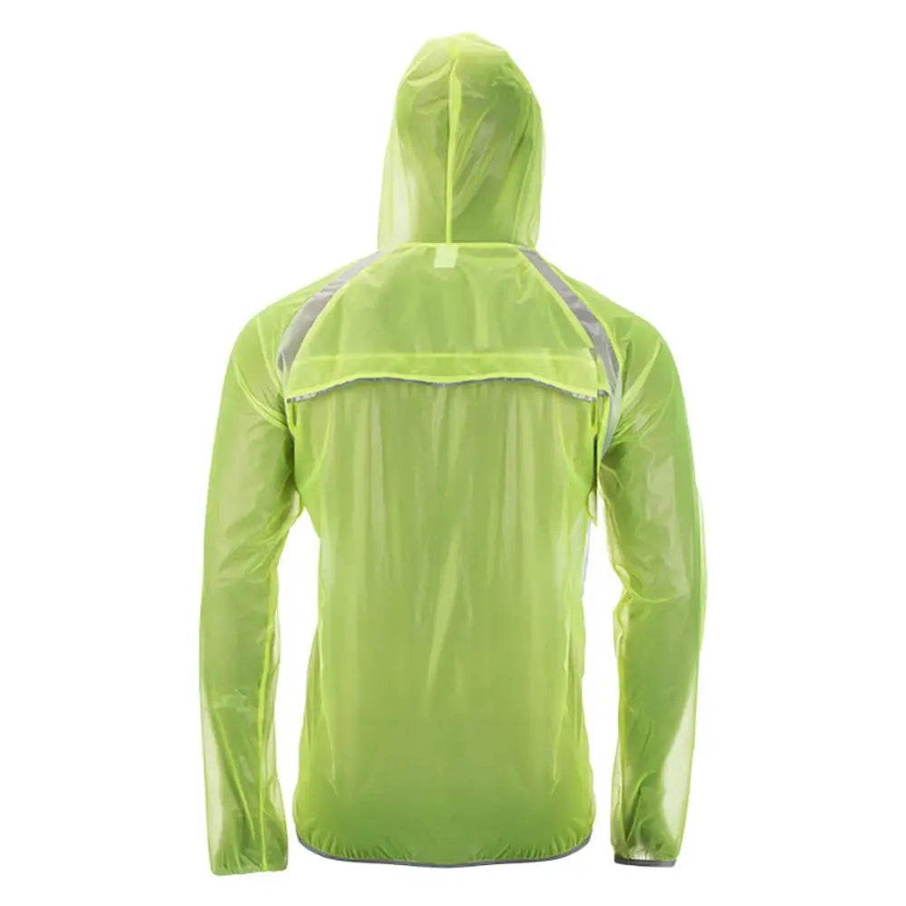 Unisex Regenjacke mit reflektierendem Reißverschluss – Leicht und atmungsaktiv für Outdoor-Aktivitäten