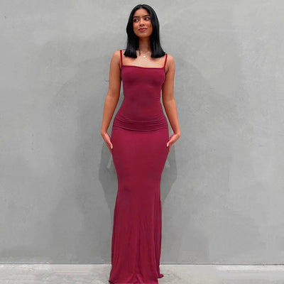 Vivara™ – Sexy Maxikleid mit Spaghettiträgern