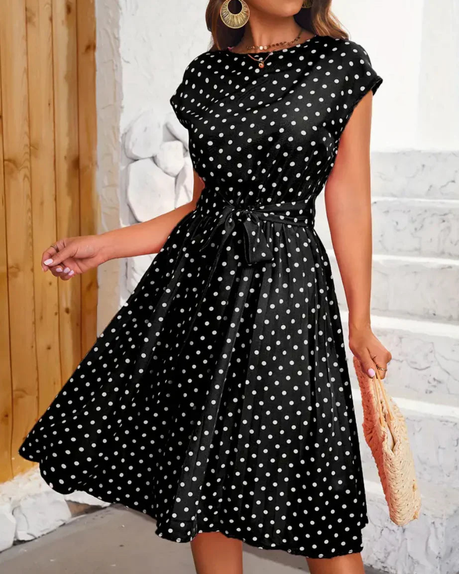 Aria - Punktkleid im Vintage-Stil, Elegant