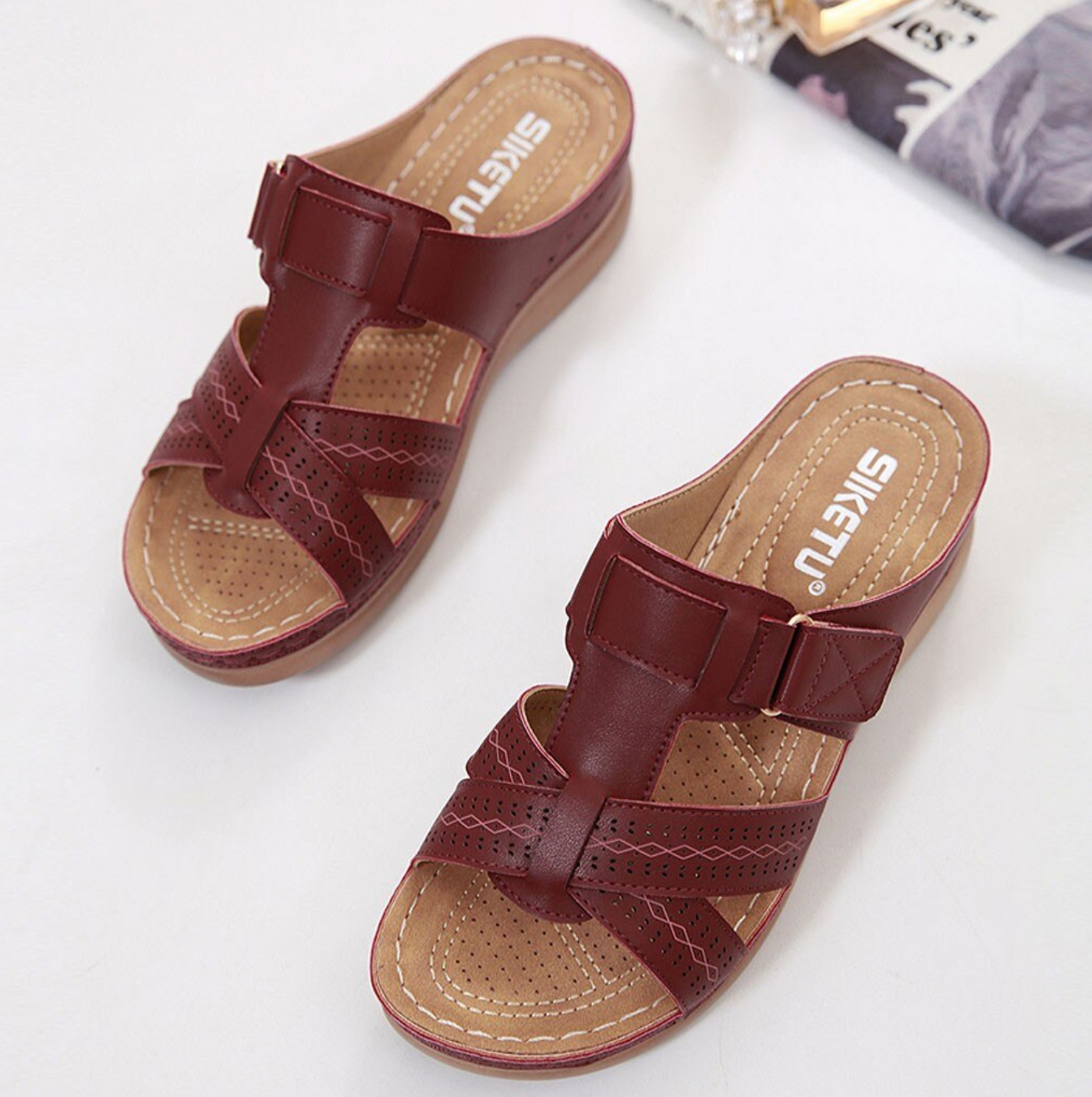 Amanda - Bequeme Orthopädische Sandalen Weiche Sohle