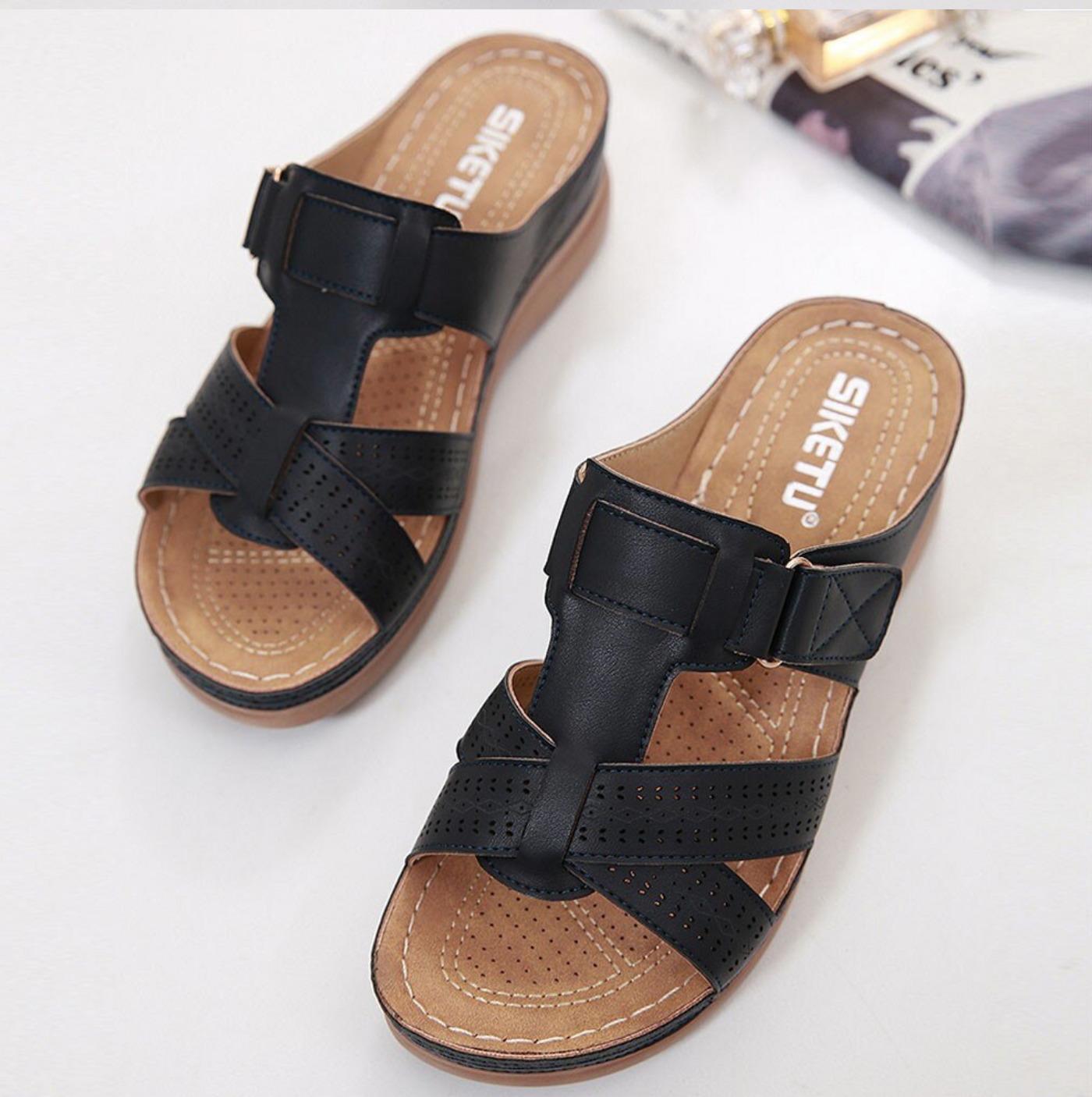Amanda - Bequeme Orthopädische Sandalen Weiche Sohle