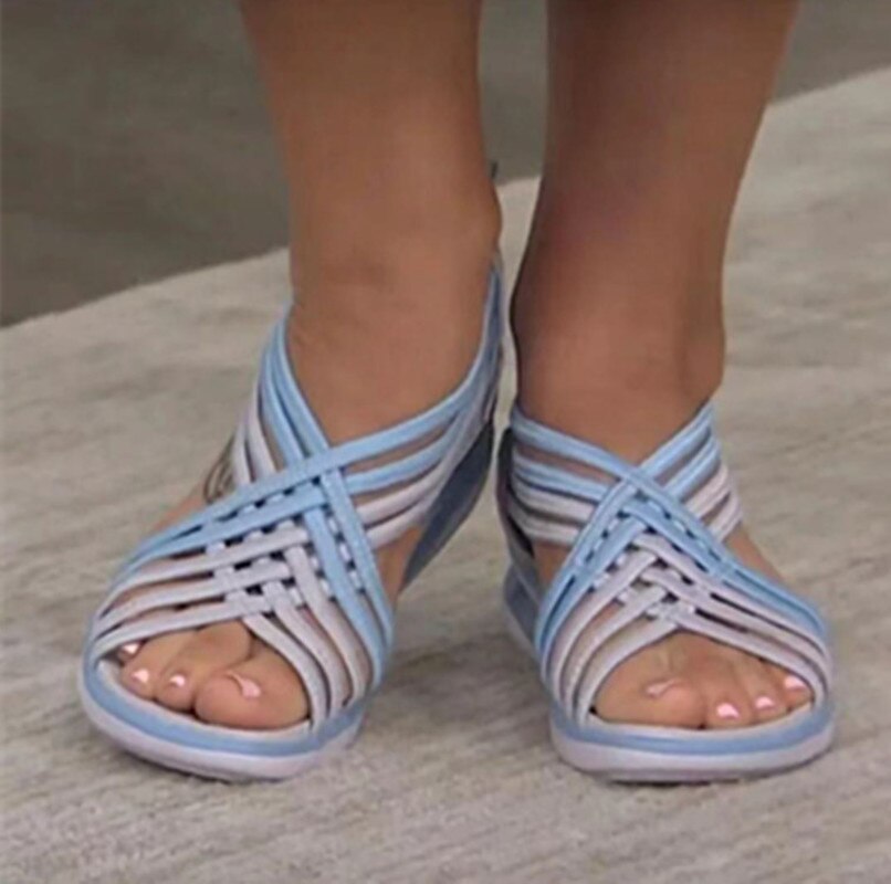 Barbara - Schicke Bequeme Damen Keilsandalen