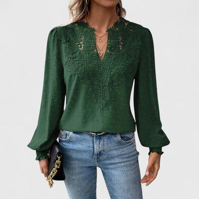 Catherine | Bluse mit V-Ausschnitt