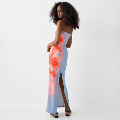 Sommara™ – Elegantes schulterfreies Maxi Kleid
