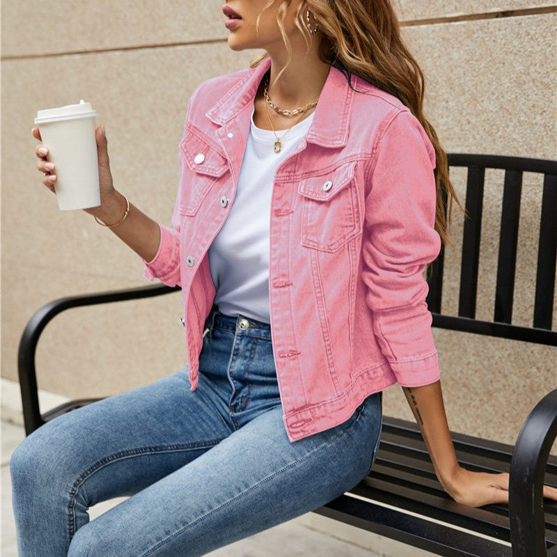 Trendige Damen Jeansjacke für den Herbst