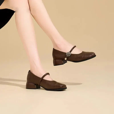 Victoria - Schicke Blockabsatz Pumps Damen