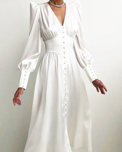 Arya™ – Damen Kleid aus Satin für Festliche Anlässe