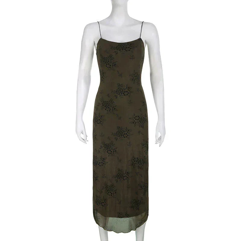 Bianca® | Vintage-Spitzenkleid mit Blumenmuster und transparentem Overlay