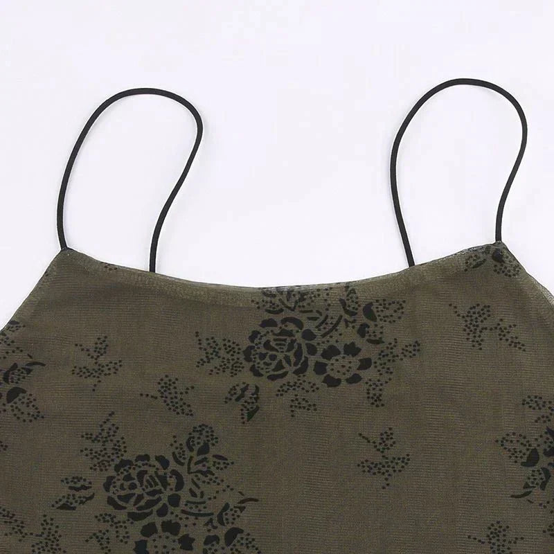 Bianca® | Vintage-Spitzenkleid mit Blumenmuster und transparentem Overlay