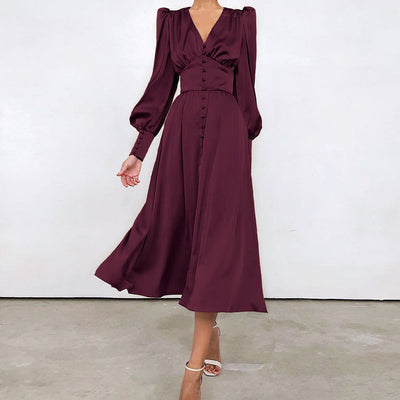 Arya™ – Damen Kleid aus Satin für Festliche Anlässe