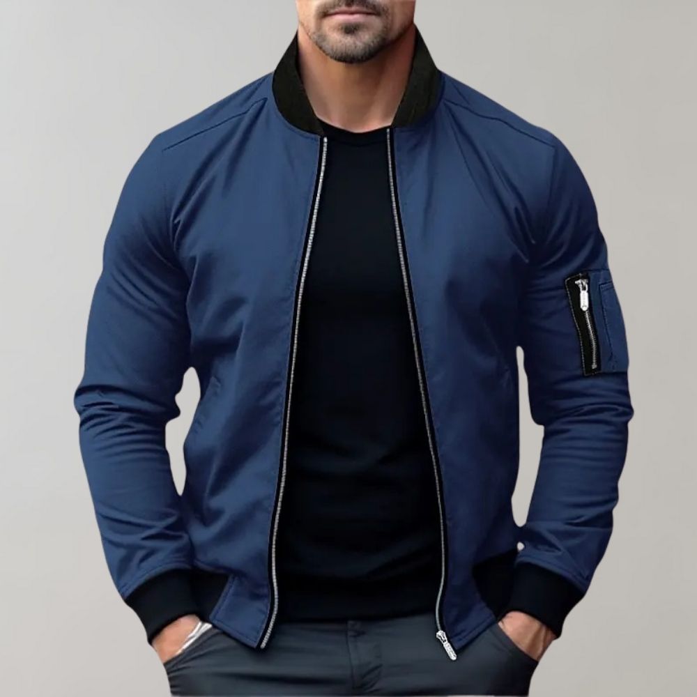 Bomberjacke Herren Leicht | Zip-Up Jacke Alltag