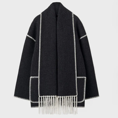 Liriane | Eleganter Mantel mit Schal