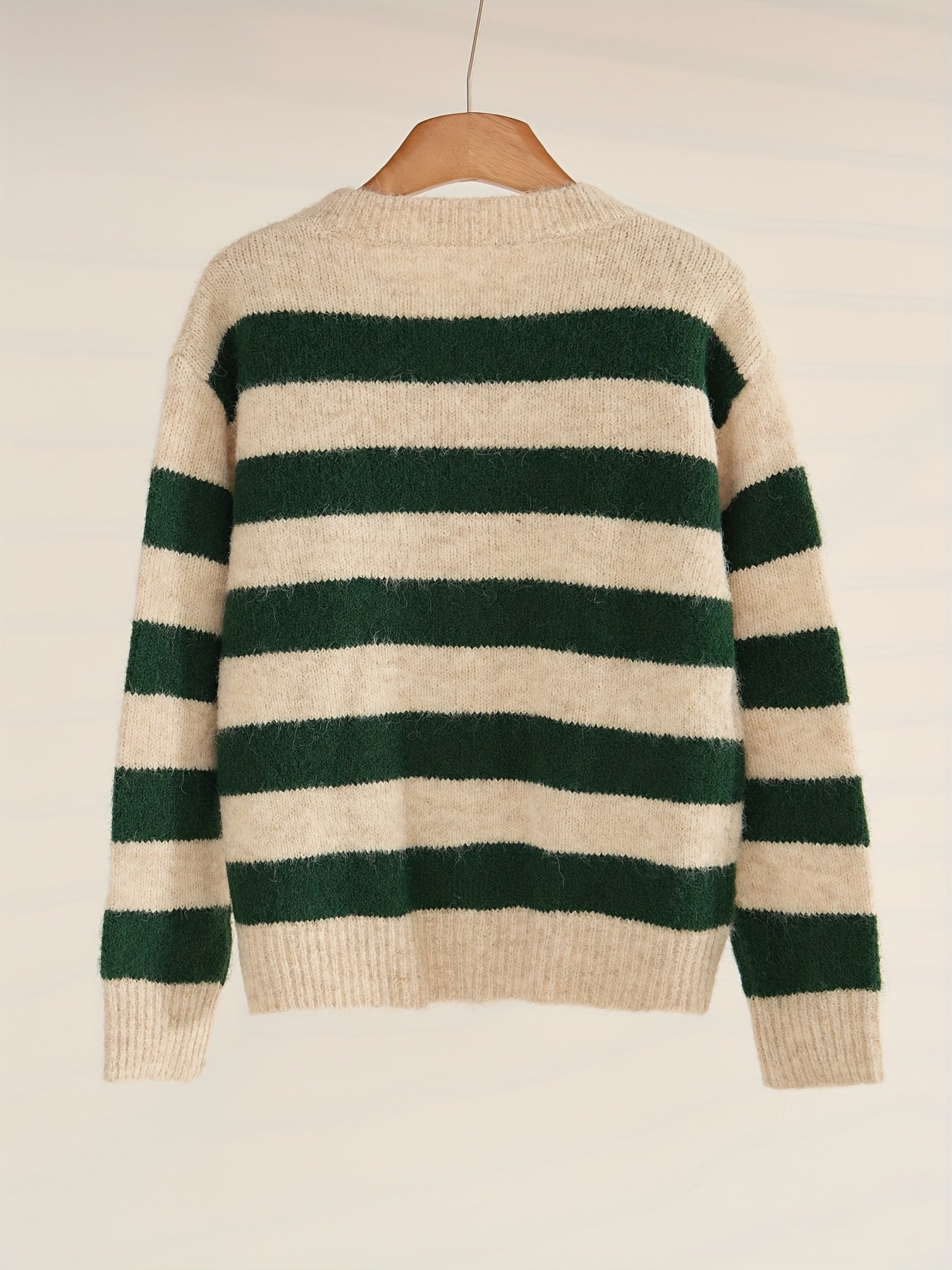 StripeVibe™ – Moderner Damen Strick Cardigan Kurz