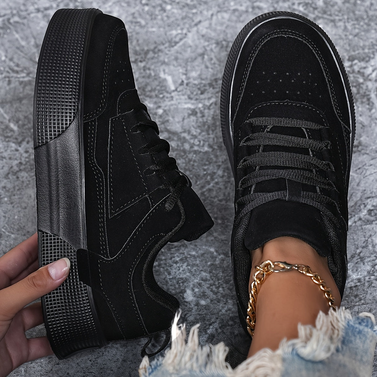 StyleVibe™ – Trendige Low Top Damen Sneaker für ultimativen Komfort