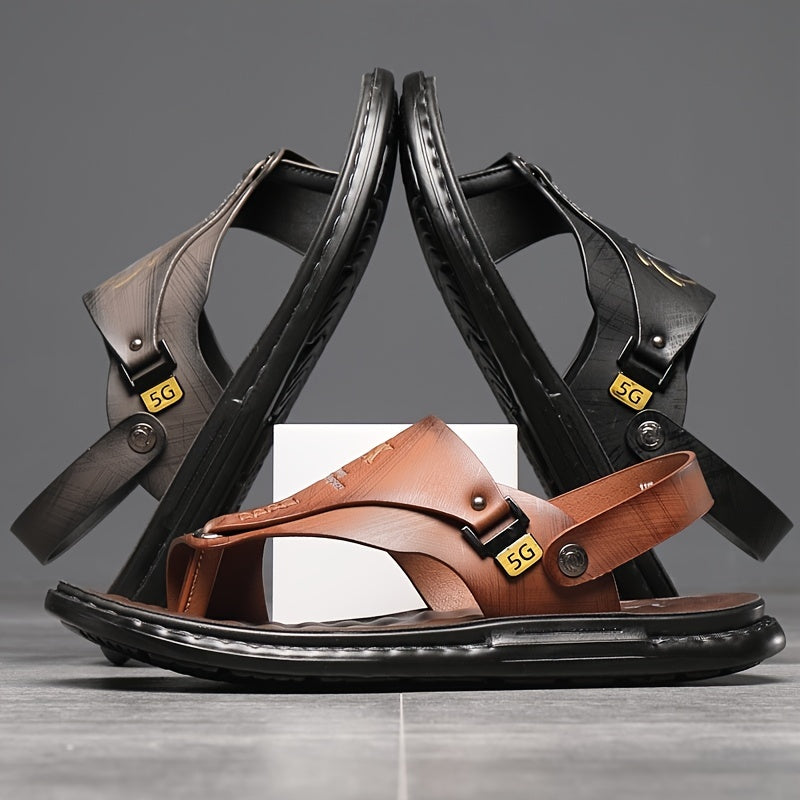 SummerEase™ – Komfortable Herren Leder Flip-Flops