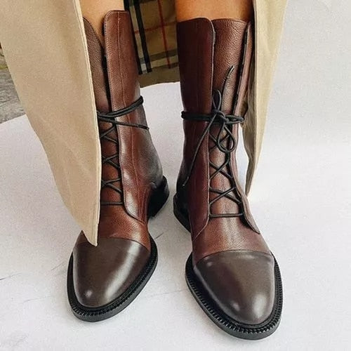 Damen Premium Komfort Stiefel mit Memory-Schaumpolsterung
