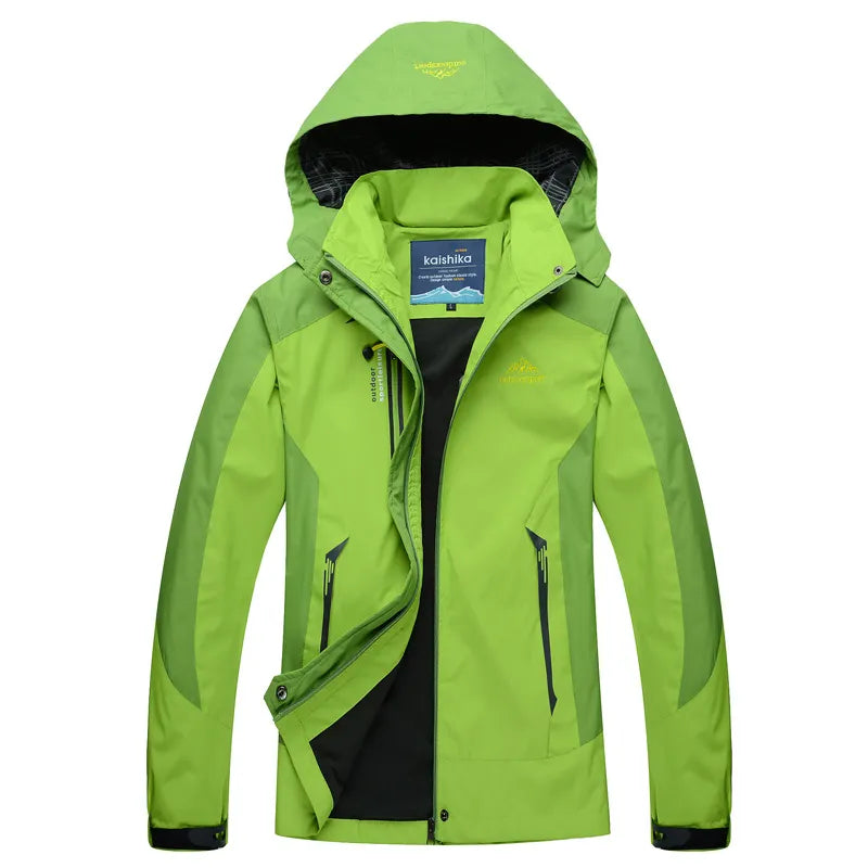 Warme stylische 3-in-1 wasserdichte Regenjacke mit Kapuze für Damen | Ideal für Herbst/Winter