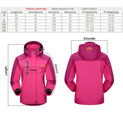 Warme stylische 3-in-1 wasserdichte Regenjacke mit Kapuze für Damen | Ideal für Herbst/Winter