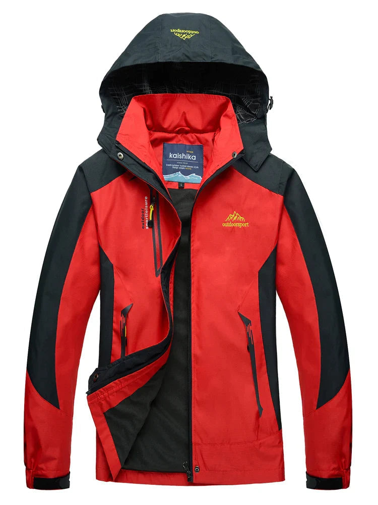Warme stylische 3-in-1 wasserdichte Regenjacke mit Kapuze für Damen | Ideal für Herbst/Winter