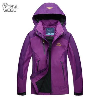 Warme stylische 3-in-1 wasserdichte Regenjacke mit Kapuze für Damen | Ideal für Herbst/Winter