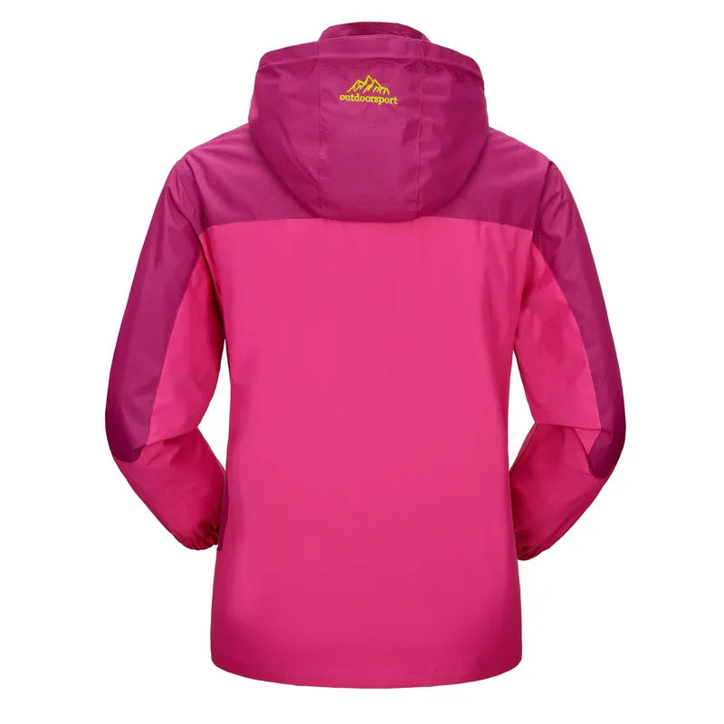 Warme stylische 3-in-1 wasserdichte Regenjacke mit Kapuze für Damen | Ideal für Herbst/Winter
