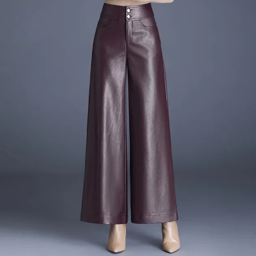 Damen Weite Lederhose in Premium Qualität