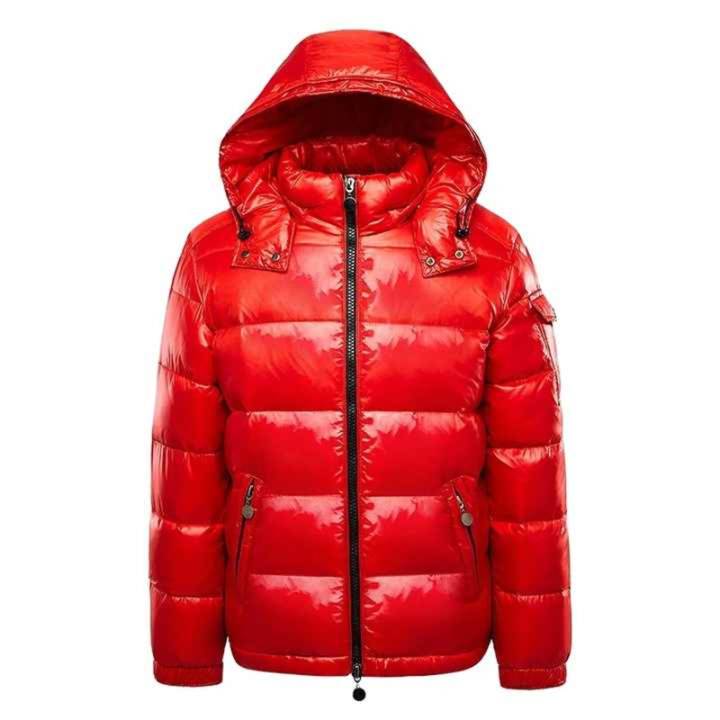 Premium gesteppte Kapuzen-Pufferjacke für Männer