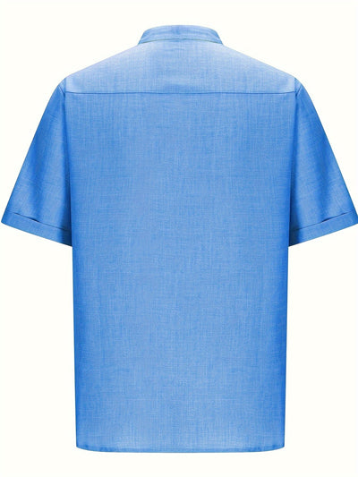 TropicaVibe™ – Lässiges Herren Kurzarmhemd mit Tropen-Print