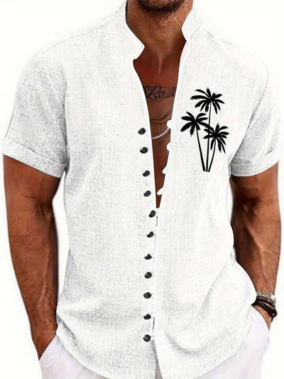 TropicaVibe™ – Lässiges Herren Kurzarmhemd mit Tropen-Print
