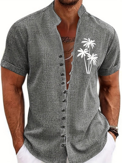 TropicaVibe™ – Lässiges Herren Kurzarmhemd mit Tropen-Print