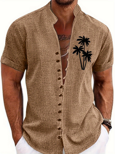 TropicaVibe™ – Lässiges Herren Kurzarmhemd mit Tropen-Print