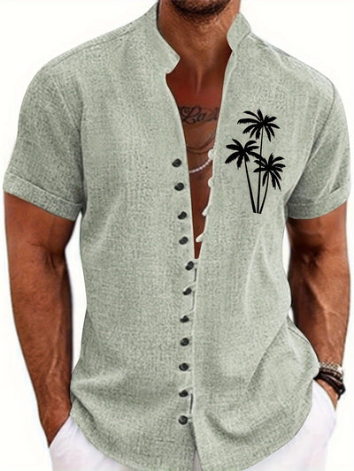TropicaVibe™ – Lässiges Herren Kurzarmhemd mit Tropen-Print