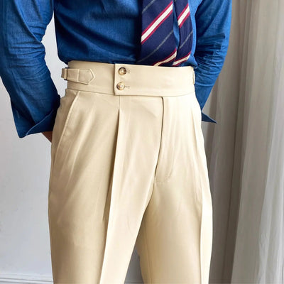 Herren Elegante Slim Fit Hose Business