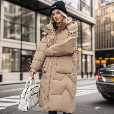 Damen Wintermantel mit abnehmbarer Kapuze - Warm & Wasserdicht