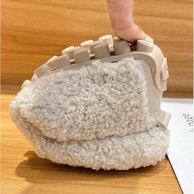 Warme Damen Pantoffeln aus Plüsch - Flauschige Hausschuhe