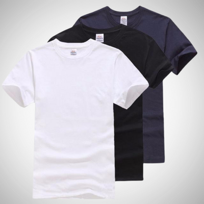 Fudus | Solide Baumwolle Klassische Herren T-Shirts