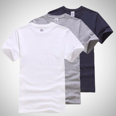 Fudus | Solide Baumwolle Klassische Herren T-Shirts