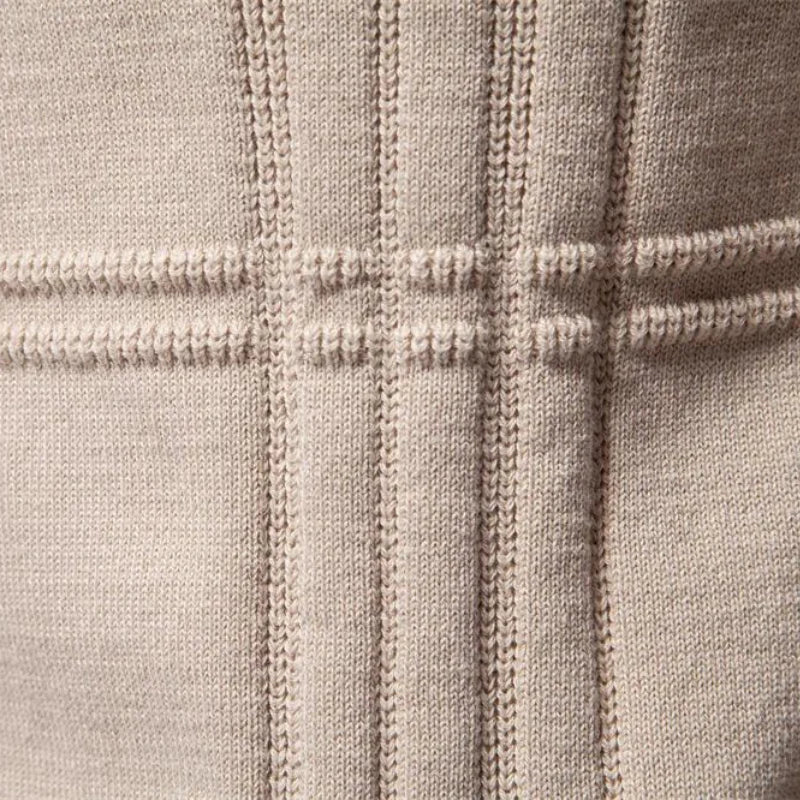 Strickpullover mit strukturiertem Rundhalsausschnitt für Männer