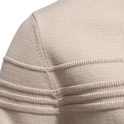 Strickpullover mit strukturiertem Rundhalsausschnitt für Männer